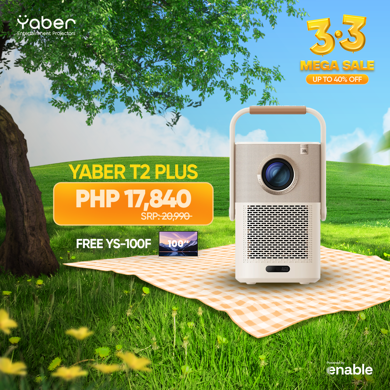 Yaber Entertainment Projector T2 Plus