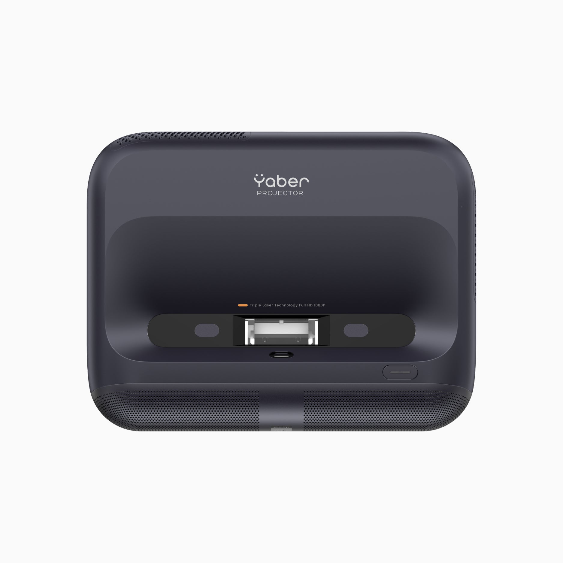 Black Yaber projector on a white background