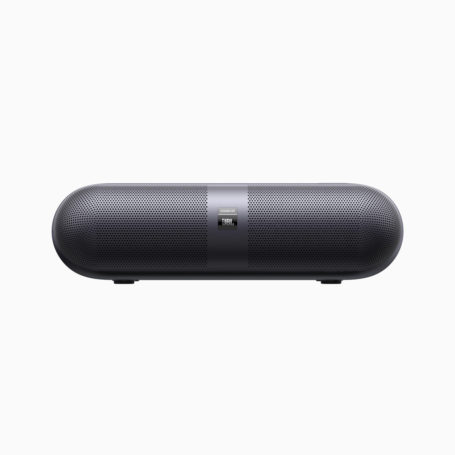 Black oval speaker with JBL logo on a white background
