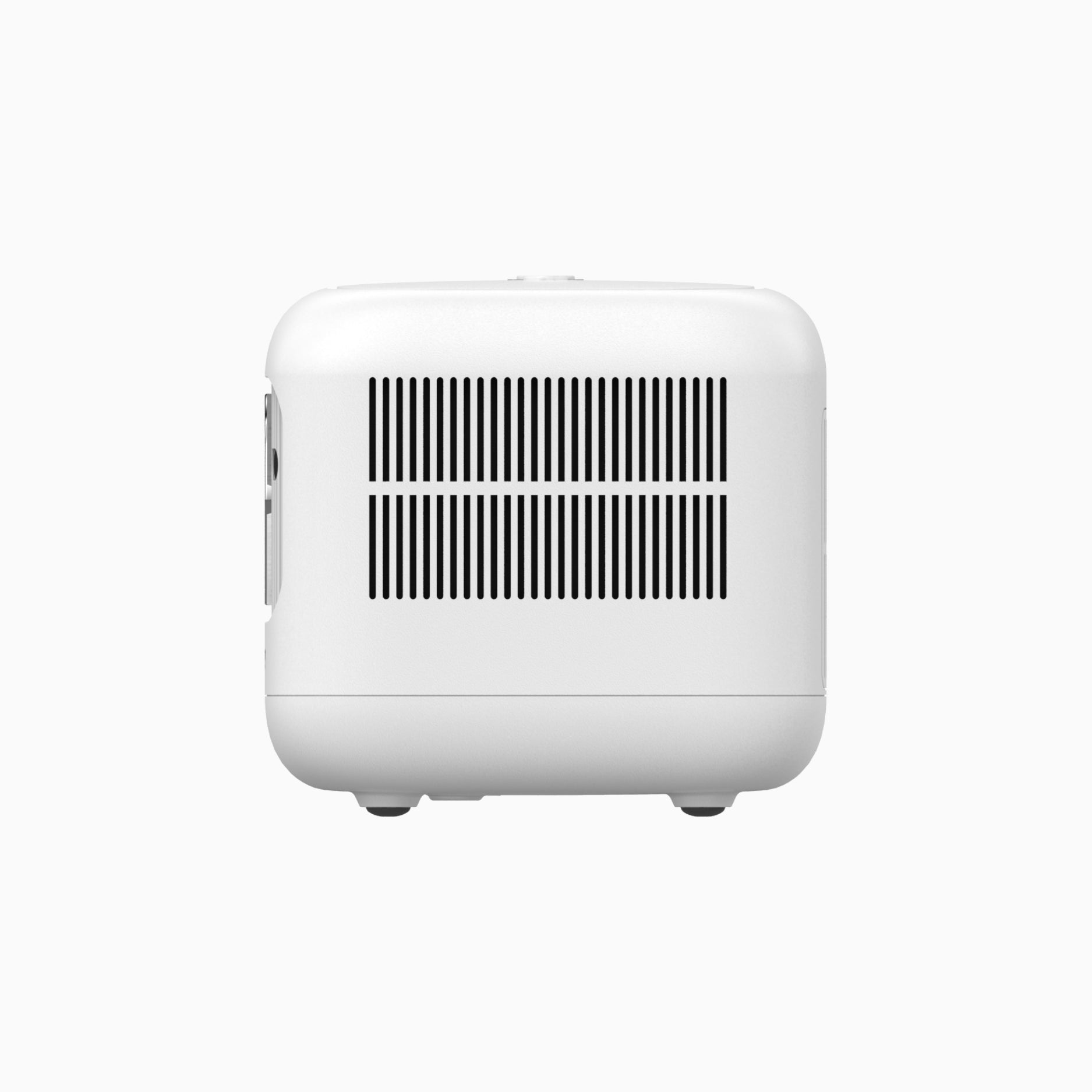 white projector on side view