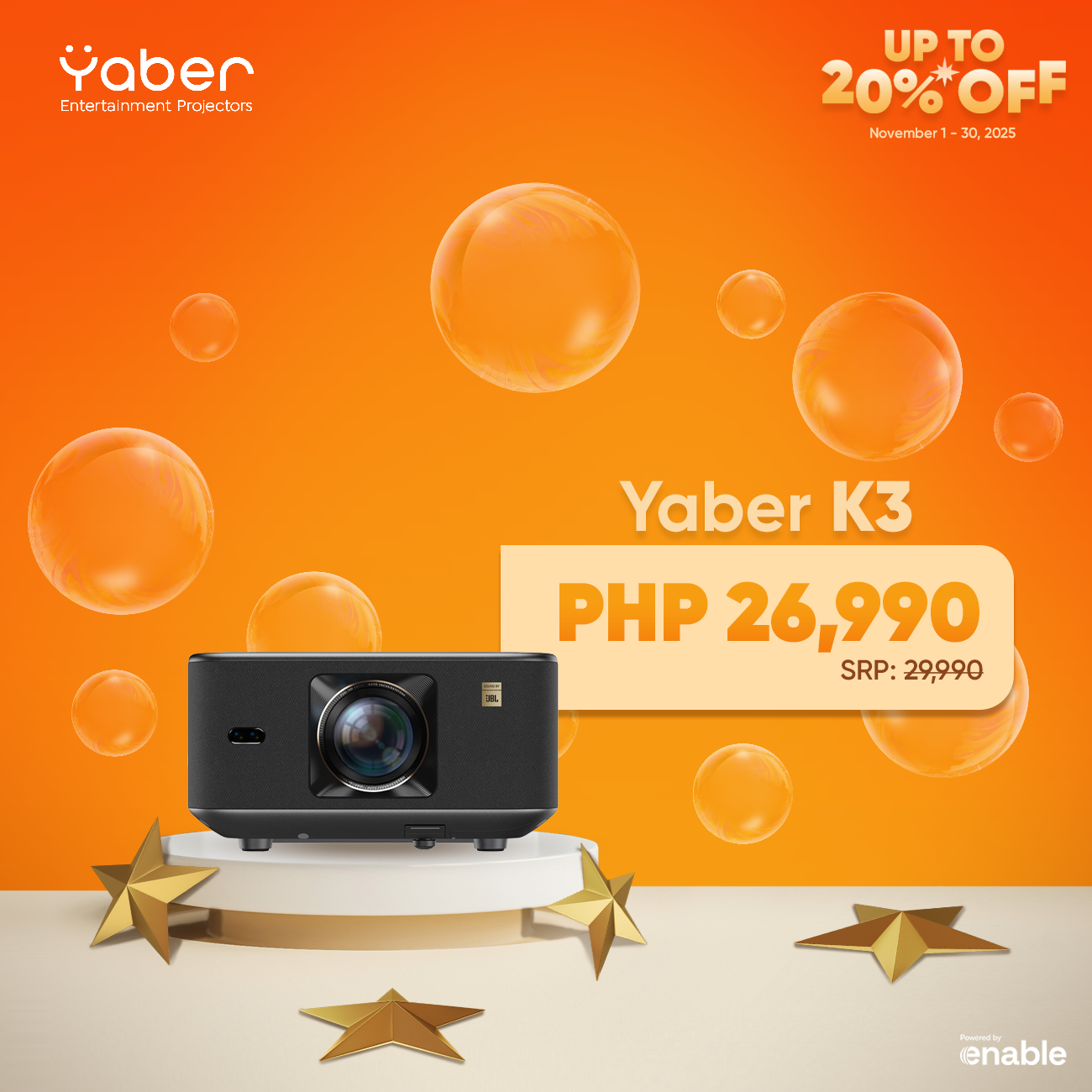 Yaber Entertainment Projector K3 / K3 Pro