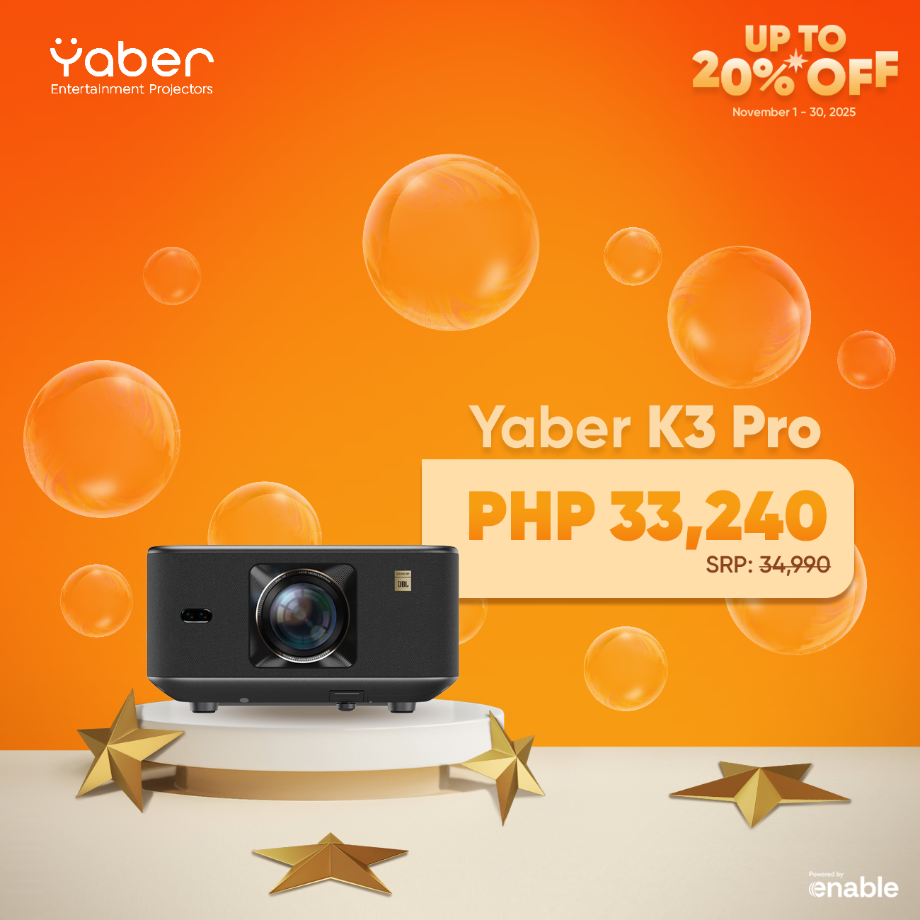 Yaber Entertainment Projector K3 / K3 Pro