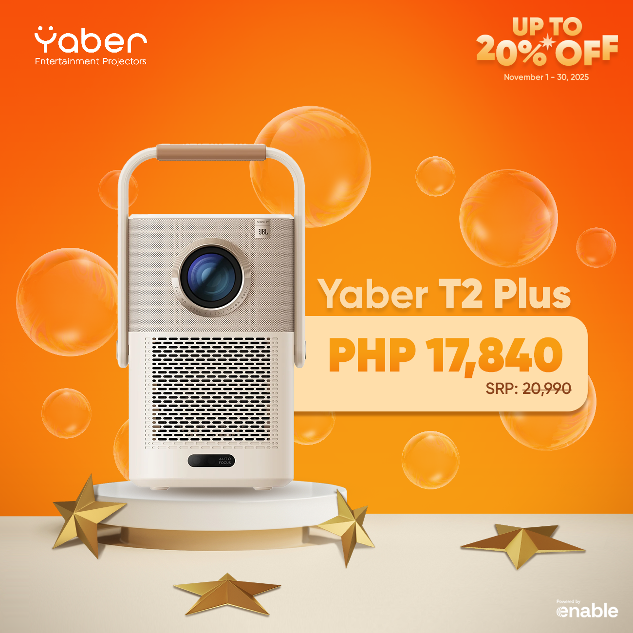 Yaber Projectors | T2 Plus Entertainment Projector