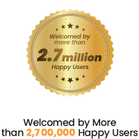 Welcomed by more than 2.7 Million Happy Users