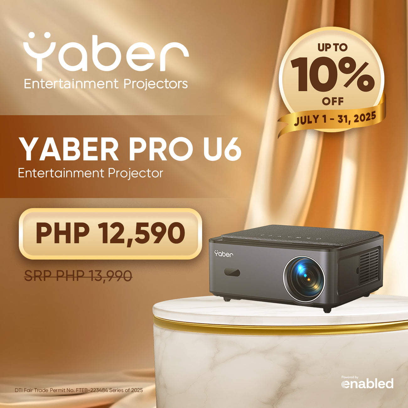 Yaber Entertainment Projector Pro U6