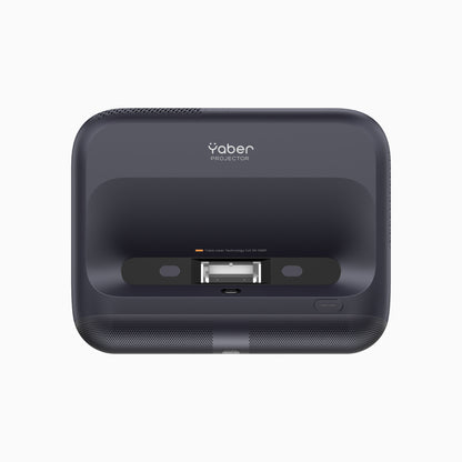 Black Yaber projector on a white background