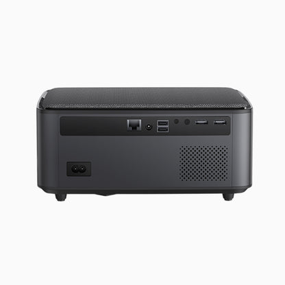 Black projector Yaber pro U6 with ports on a white background
