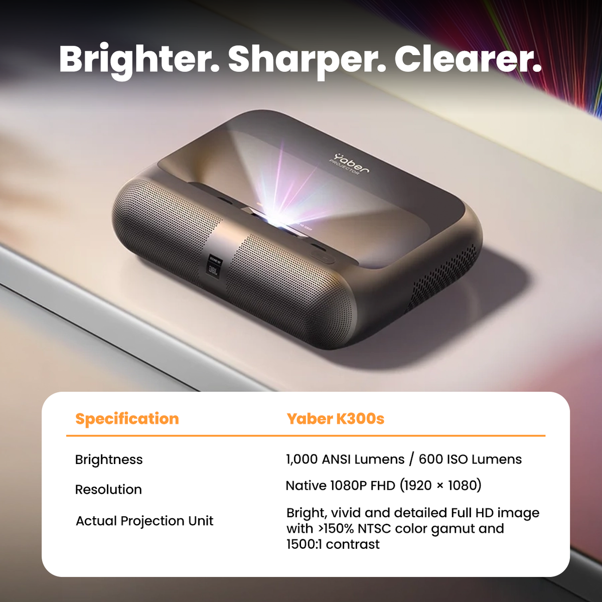 Yaber Entertainment Projector K300s